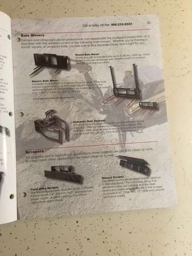 GEHL ATTACHMENT LINEUP SKID STEER LOADERS 24 PAGES Sales Brochure - Picture 6 of 8