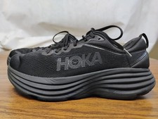 HOKA ONE ONE M Bondi 8 Black/Black 1123202 BBLC Men's Size 10 D