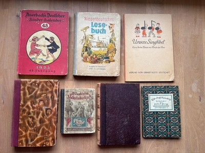 7 alte Bücher als Konvolut (Siehe Beschreibung)