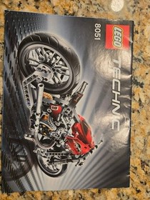 Lego 8051 Technic Motorbike Complete Set W/Box and instructions