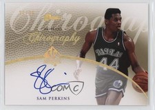 2007-08 SP Authentic Chirography Gold 21/25 Sam Perkins #CR-SP Auto e1e