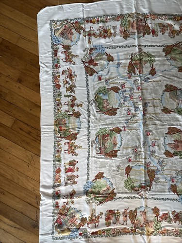 German Travel Souvenir Tablecloth 54x44" and 6 napkins 12x12" Colorful Details - Picture 9 of 15