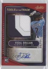 2022 Panini Absolute Spectrum Red /50 Vidal Brujan #TTJS-VB Auto 15r3
