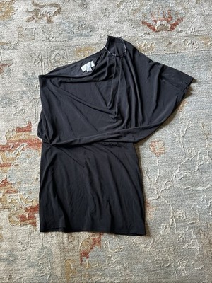 Jessica Simpson Size S Black Off Shoulder Y2K Mini Dress Going Out Bodycon