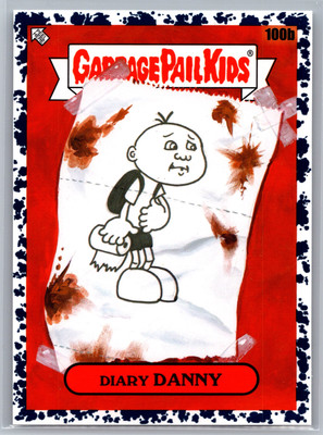 2022 Topps Garbage Pail Kids: Book Worms #100b Diary Danny Inkwell Black