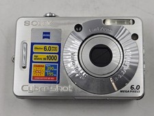 Sony Cyber-shot DSC-W50 6.0MP Digital Camera - Silver for sale