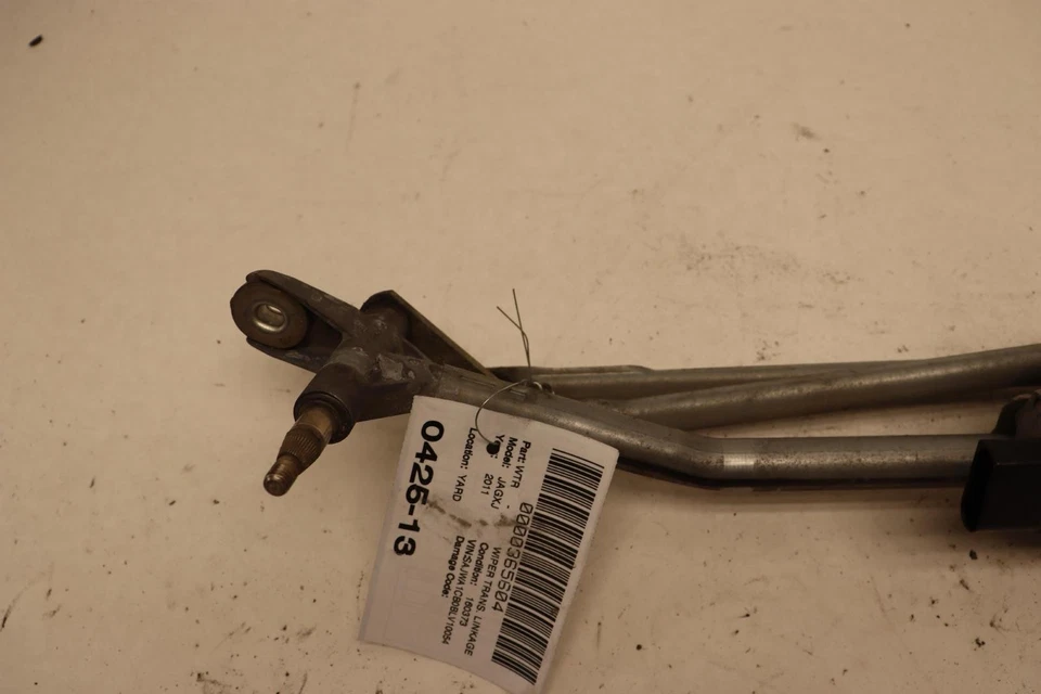 2010-2019 JAGUAR XJ XJR FRONT WINDSHIELD WIPER MOTOR LINKAGE TRANSMISSION OEM - Image 3 of 4