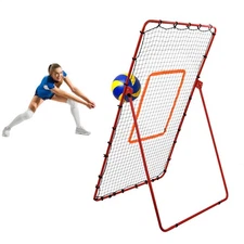 7X4 Ft Volleyball Rebounder Net  Training Equipment w/Angle Adjustment