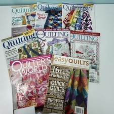 Lot of 8 Quilting Magazines w/ Patterns Easy Quilts Quiltmaker, Quilters World