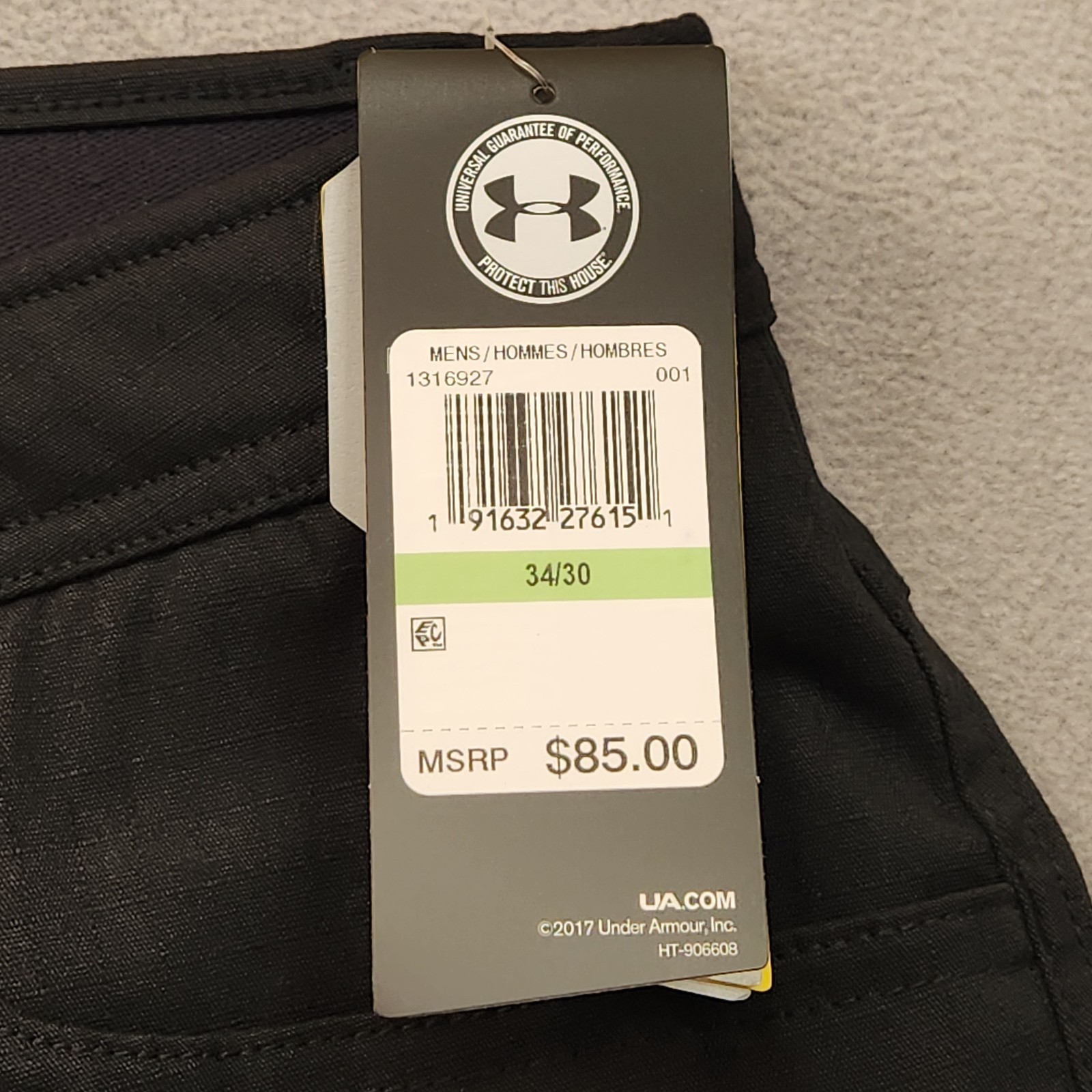 NWT Under Armour Storm Cargo Pants Men's 34x30 Black Loose Water Repellent thumbnail 6