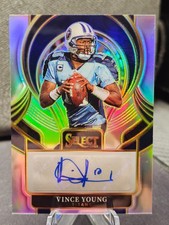 2025 Panini Select Signatures Vince Young Autograph Silver Prizm SIP-VYG