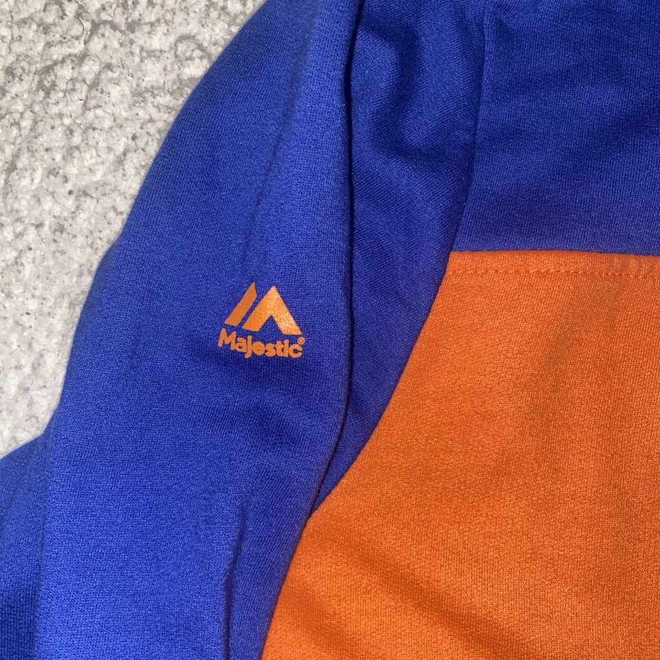 Cleveland Cavaliers Grande Majestuoso Madera Dura Clásico 1/4 Cremallera Azul/Naranja Foto 4 de 4