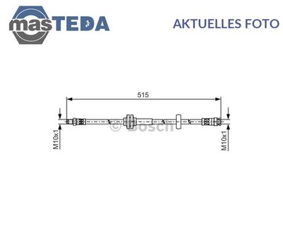 1 987 481 482 BREMSSCHLAUCH BREMSLEITUNG VORNE LINKS RECHT BOSCH NEU
