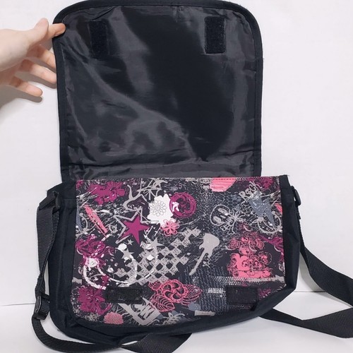 Y2K Bongo Rock Star Heart Wings Messenger Bag - Picture 6 of 9