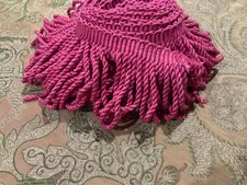 Vintage Pink 6" Bullion Fringe Trim  Curtains Pillows 92''