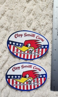  2 Pack  Clay Smith Cams 3x3 Vinyl Sticker | Mr. Horsepower Hot Rod Decal