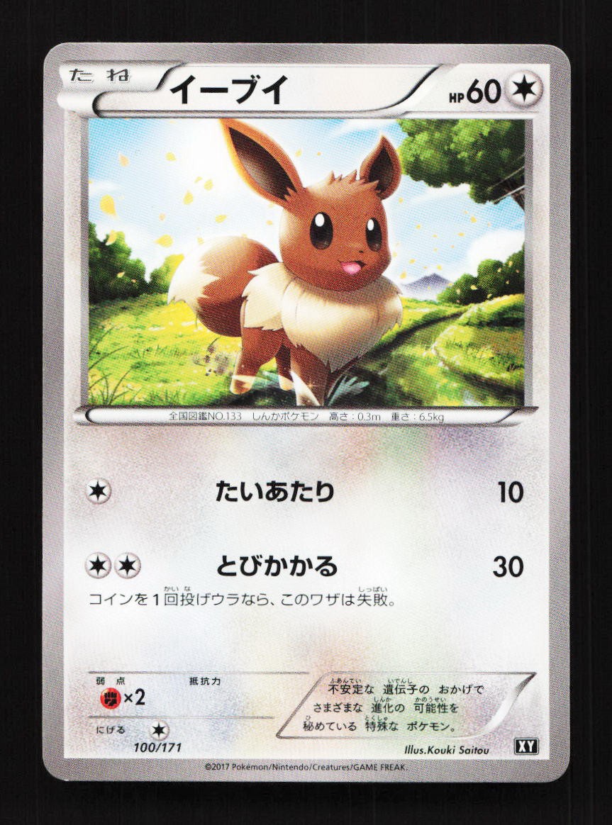 Eevee 100/171 XY The Best of XY Japanese Pokemon Card TCG
