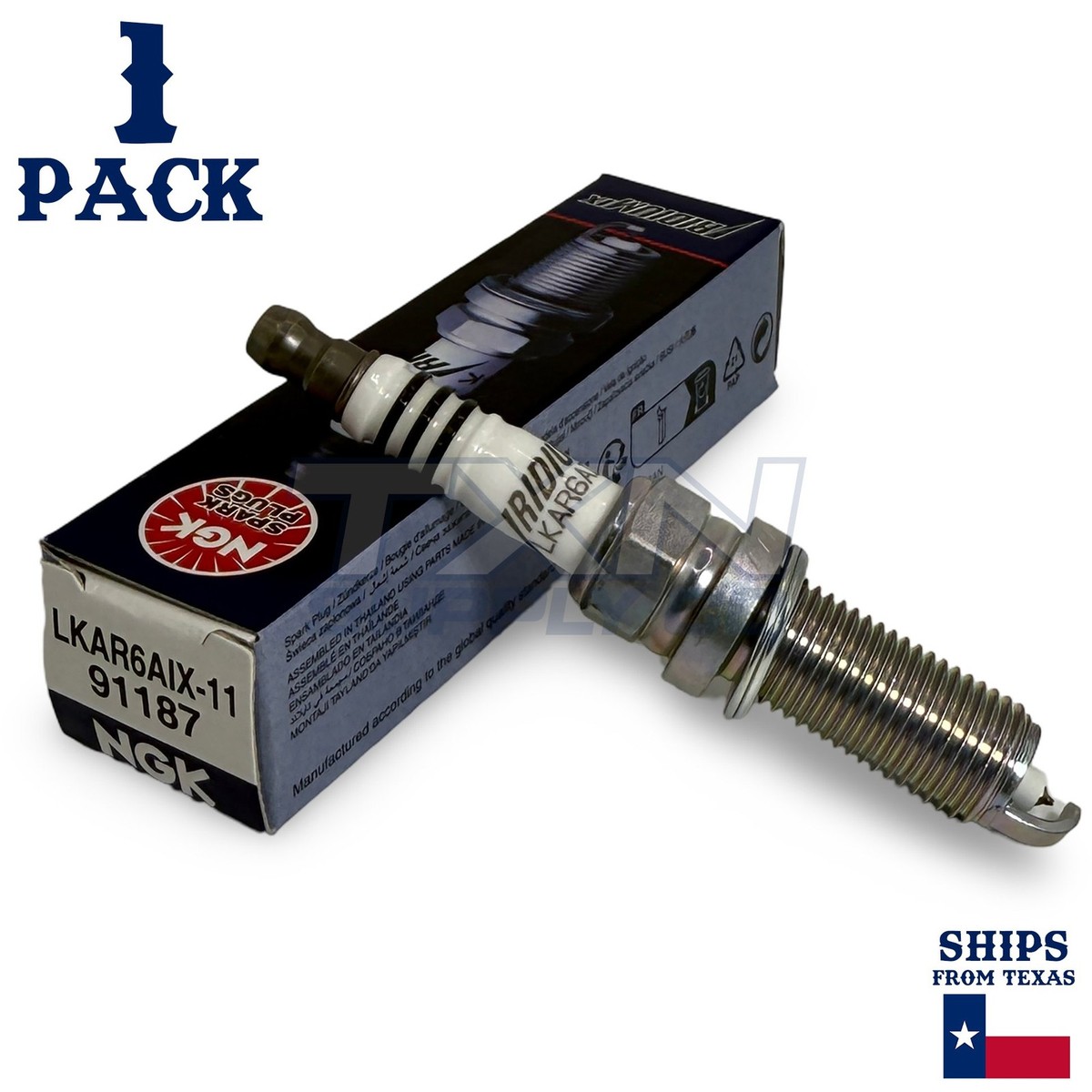1 Pack NGK Iridium IX 91187 Spark Plugs LKAR6AIX-11 | eBay