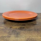 VTG Original Fiesta Red 1936-1943 Dinner Plate 10 1/8” Fiestaware - Set Of 2