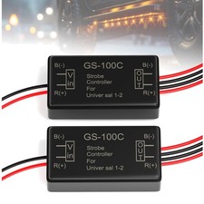 2Pcs Flash Strobe Controller 12V 24V -100C Auto Car Flasher Module for Tail S...