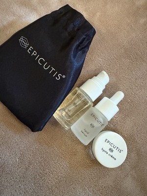 Epicutis 3 Piece Travel Set: Oil Cleanser, Lipid Serum, Hyvia Cream