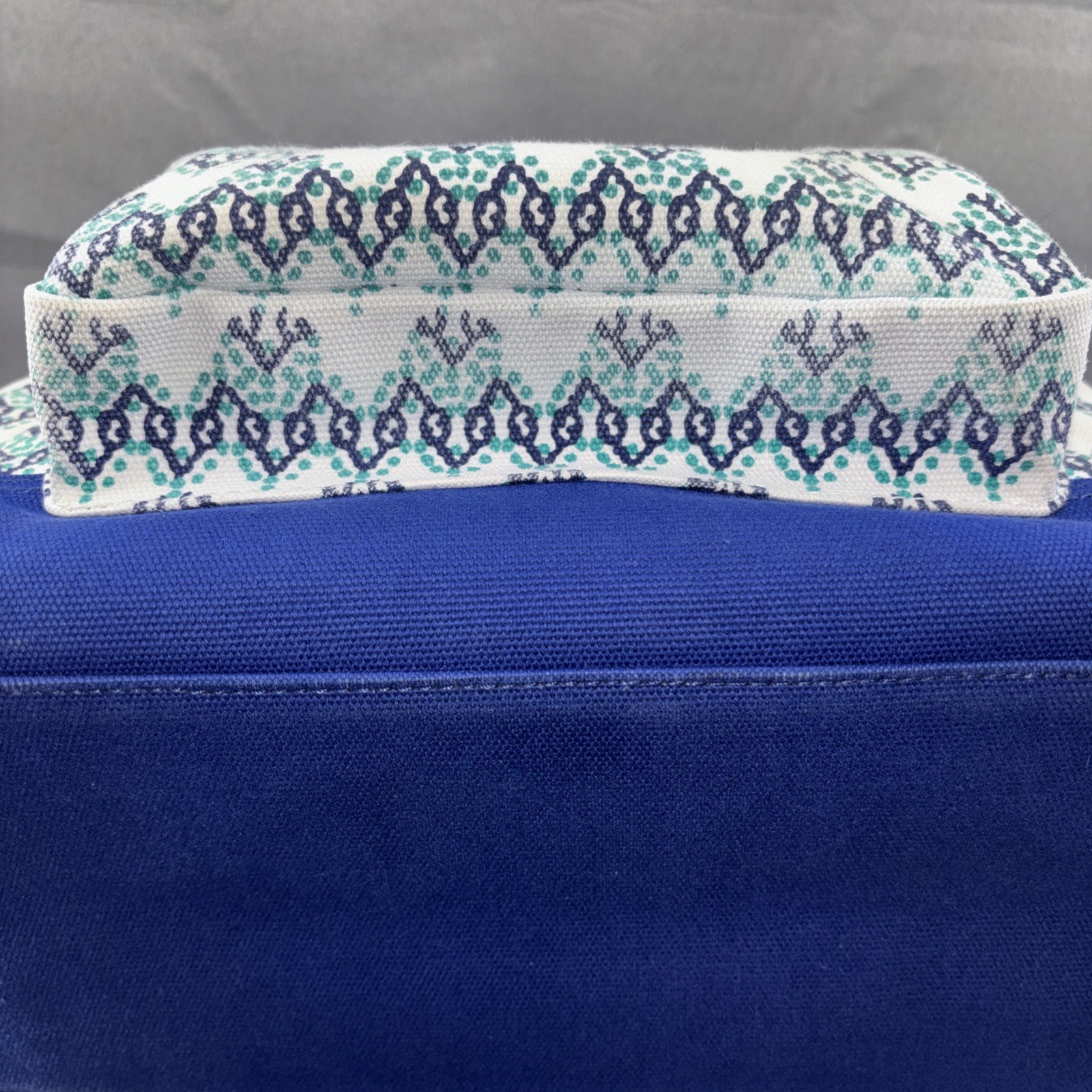 Vineyard Vines Cotton Drawstring Backpack Blue Te… - image 10