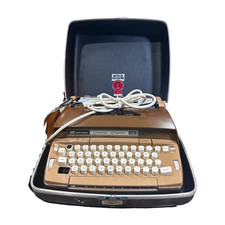 VTG Smith Corona Typewriter  Brown Coronet 10 Automatic Electric Hard Case Works thumbnail
