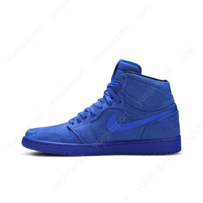 Camurça azul retrô Wmns Air Jordan 1 alta premium AH7389-400 - Imagem 3 de 4