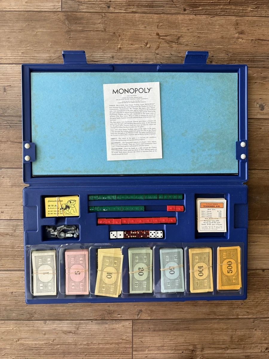 Parker Brothers Monopoly 1961 Vintage Manufacture Board