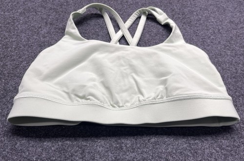 Lululemon Women’s Sports Bra Sz. 4 Mint / Sage Green Strappy / Cross Back EUC - Picture 5 of 11