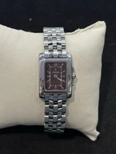 Concord Sportivo Stainless Steel Burgundy Dial Ladies Quartz Watch 14.25.662