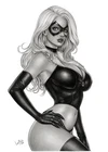 Black Cat (11"x17") Original Art by Leo Maia - Ed Benes Studio