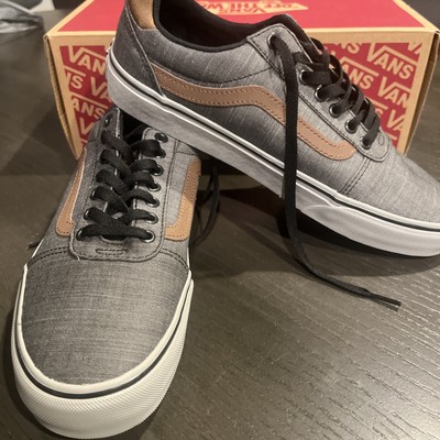 Vans Ward Deluxe Textile Black/Grey Men's Skate Shoes Size NWB