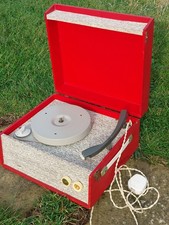 DANSETTE POPULAR MK1 VINTAGE RECORD PLAYER - NEEDS SERVICE BUT WORKING