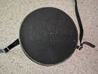 Vtg Black Faux Leather Hard Camera Lens Case Cylindrical Padded 4.5" Great Purse — photo 3