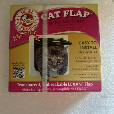 Ideal Pet Products Cat Flap Small Door (6 1/4'' x 6 1/4'') White New in Open Box