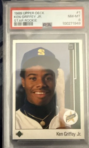 1989 Upper Deck #1 Star Rookie Ken Griffey Jr (RC) PSA 8 NM-MT HOF
