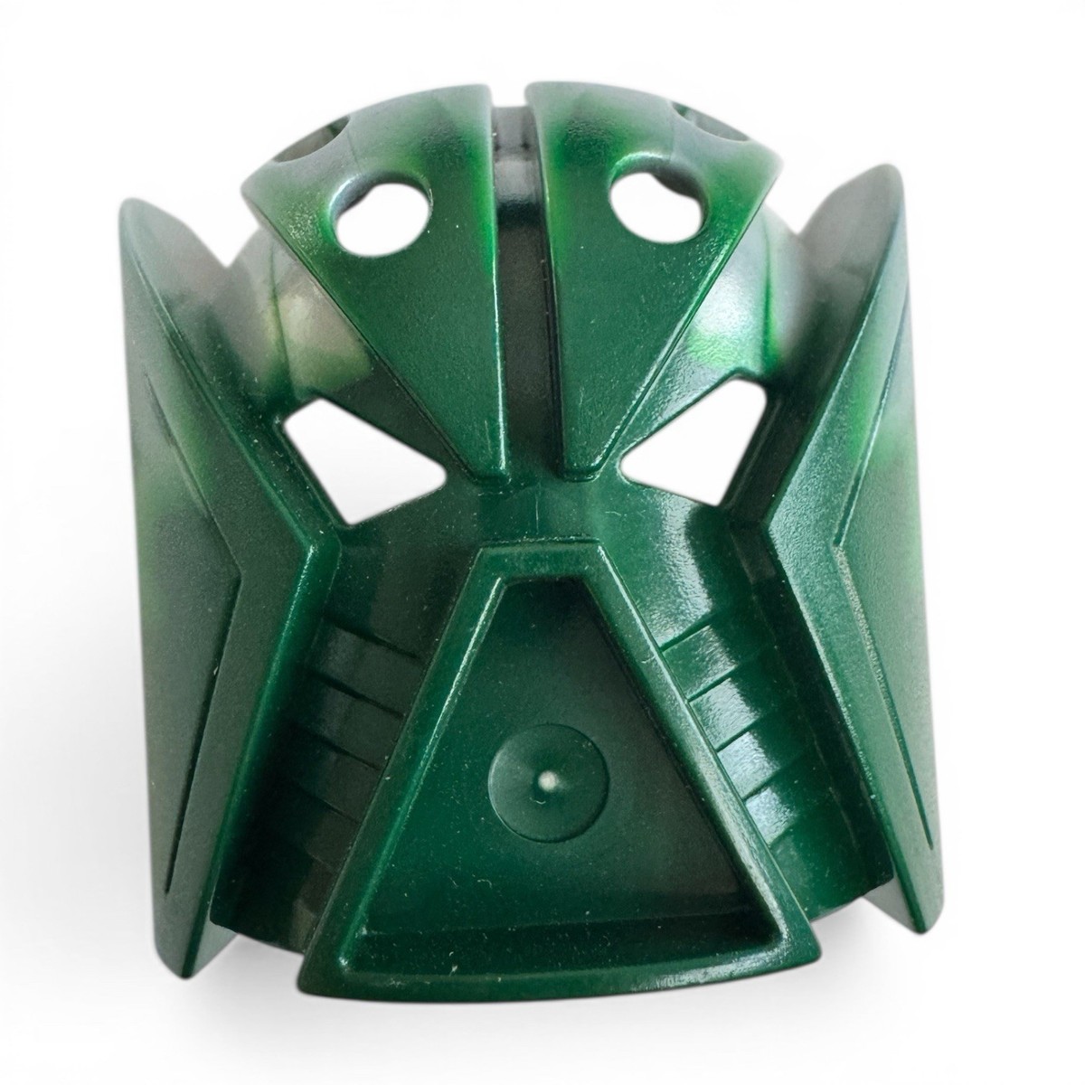 LEGO BIONICLE Kanohi Matatu Mask Dark Green Pearl Light Gray 32570