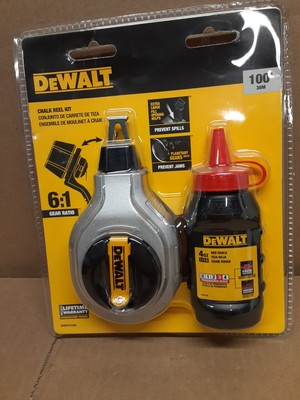 #ad DeWalt 100#x27; Chalk Reel Kit DWHT47408 $10.00