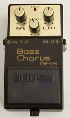 Boss CE-2B Bass Chorus Effects Pedal, Rare Gold Face, Excellent Working Cond
