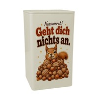 Dose 900Ml EichhöRnchen - Teedose Im Herbstlook Vorratsdose Mit Spruch: