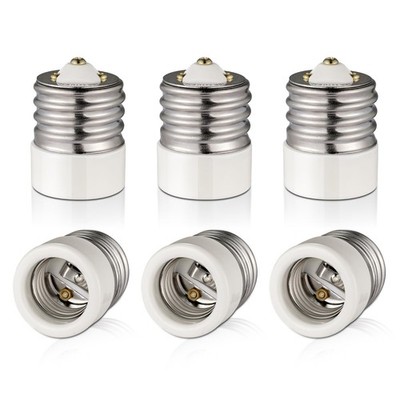 Mogul Socket E39 to Medium Screw E26 E27 Socket Adapter,Porcelain Material of...