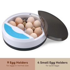 9 Egg Incubator for Hatching Eggs Manual Turning Reptile brooder - EU PLUG 250v