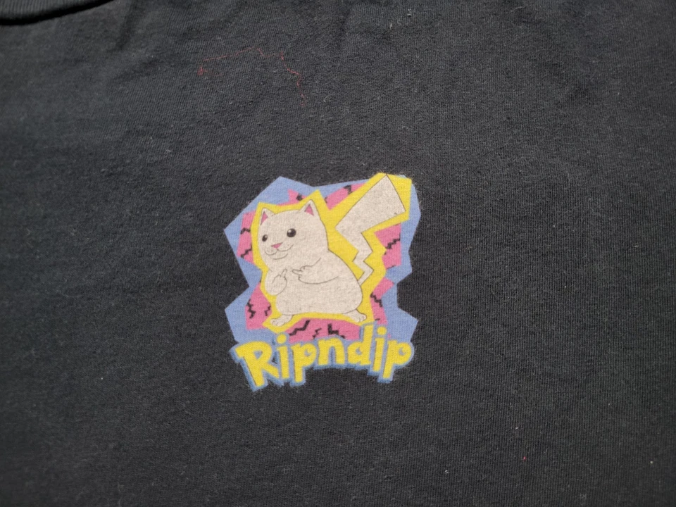 Ripndip Pokemon Pikachu Spoof Parody T-Shirt Size Large - Image 2 of 4