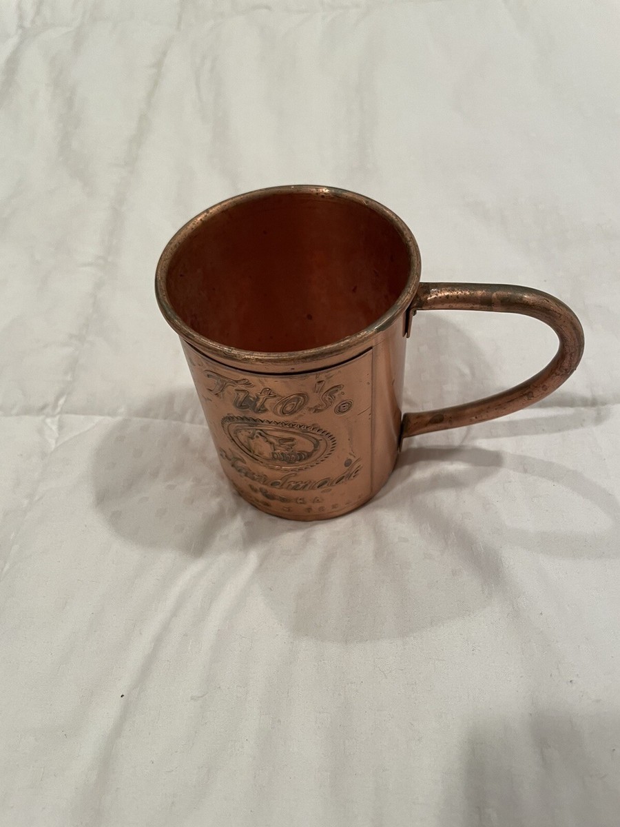 Titos Handmade Vodka Moscow Mule Copper Mug Collectible Solid
