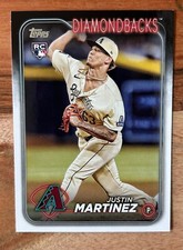 2024 Topps Series 1 Justin Martinez RC Rookie #325 Arizona Diamondbacks