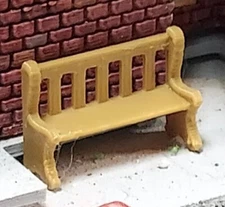 HO Scale 3d Printed Benches Set of 10 Benches