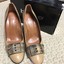 Escarpins Femme Bebe - Taille 10 US, Couleur Camel, Cuir, Talon Haut, Occasion