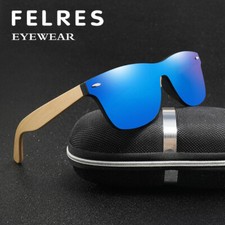 Men Women Bamboo Wood Sunglasses Outdoor Party Wooden Temple Glasses New 2025