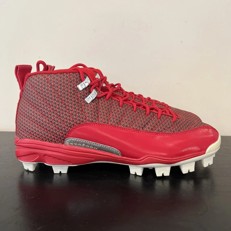 Мужские бейсбольные бутсы размер 10,5 Nike Air Jordan 12 XII ретро MCS красные 854566-600 - Изображение 3 из 4